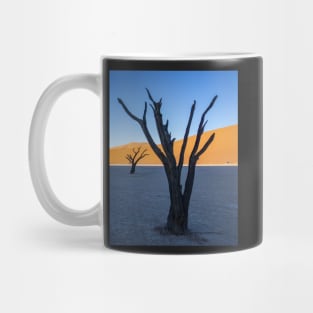 Tree on salt pan. Mug